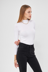 COL ROULÉ SOUS-VÊTEMENTS DE CORPS À MANCHES LONGUES VÊTEMENTS POUR FEMMES SOUS-VÊTEMENTS CORPS - Product Image 3