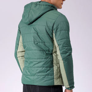 Chaquetas personalizadas de diseñador de moda para exteriores de invierno para hombre, chaqueta acolchada de color sólido único de talla grande para hombre - Product Image 2