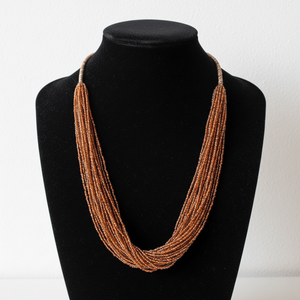 Collar de Múltiples Hilos de Ámbar Cascade, Artículo de Colección Cultural - Product Image 3