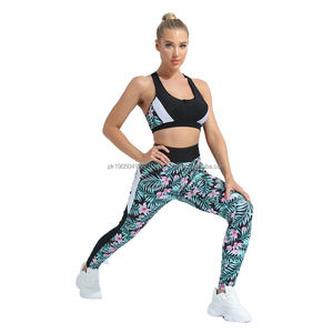 Vêtements de yoga en gros, vêtements de sport sur mesure pour femmes, taille plus, soutien-gorge de sport, leggings, ensemble 2 pièces, shorts de yoga solides pour femmes - Product Image 4