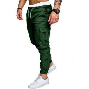 Pantalones de chándal de algodón y poliéster para hombre, Pantalones estampados transpirables suaves y acogedores con estampado sólido para correr, Yoga, gimnasio, relajante, cómodo para el hogar - Product Image 1