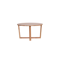 Table basse convertible en teck massif, artisanale, écologique, design minimaliste, bois naturel, mobilier moderne pour la maison