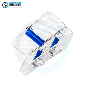 Cesta Oftálmica Micro con Tapa, Insertos y Tiras de Acero Inoxidable para una Limpieza, Almacenamiento y Esterilización Seguros - Product Image 5