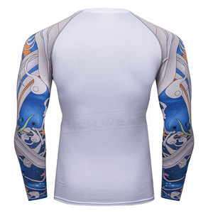 Meilleure qualité plaine à manches longues Rush Guard pour hommes respirant Rash Guard élégant MMA Rash Guard - Product Image 3