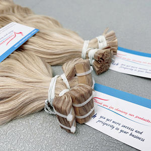 Extensions de cheveux humains vietnamiens alignés sur les cuticules, naturellement ondulés, à fixer avec des bandes adhésives, multicolores - Product Image 3