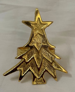 PRÊT À EXPÉDIER VENTE CHAUDE pour décor de table de mariage décor de table de dîner décor de table de Noël anneau de serviette en métal doré au prix le plus bas - Product Image 1