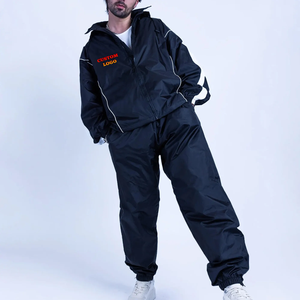 ชุดกันลมไซส์พิเศษสำหรับผู้ชายสั่งทำพิเศษชุดวอร์มไนลอนโพลีเอสเตอร์แบบรูดซิป - Product Image 1