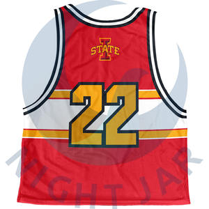 100% Polyester personnalisé fait boîte crosse imprimé réversible uniforme maillot unisexe séchage rapide respirant - Product Image 2