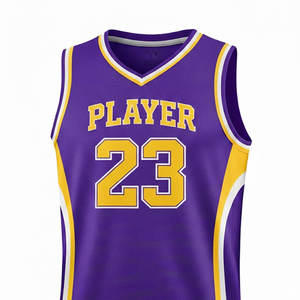 เสื้อบาสเก็ตบอลแบบสั้นระบายอากาศได้ดี  แบบยูนิเซ็กซ์  ออกแบบได้ตามต้องการ  พร้อมหมายเลขทีม  ดีไซน์แบบซับลิเมชั่น  ชุดกีฬาตาข่ายเพื่อประสิทธิภาพสูง - Product Image 4