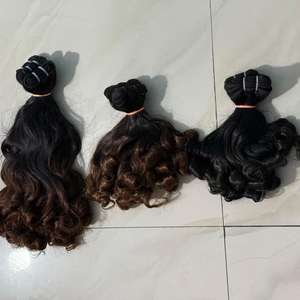 Extensiones de cabello humano alineado con cutícula de donante indio crudo sin procesar al por mayor paquetes ondulados rizados naturales de proveedor confiable - Product Image 6