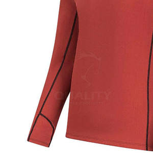 Ropa deportiva de compresión de alto rendimiento para hombre de etiqueta privada, camisa de capa base, productos antibacterianos para caballos - Product Image 3