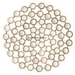 High Standard Quality Metal Silver Polished Frame Attractive Look <b>Wall</b> <b>Mirror</b> Home And Hotel Bathroom Decorative Supplies - Product Image 6