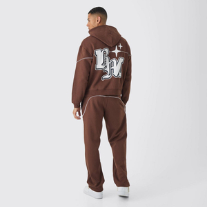 Conjunto Deportivo de Dos Piezas para Hombre de Alto Impacto con Capucha, Multicolor y Cintura Ajustable para Mayor Comodidad y Estilo - Product Image 5