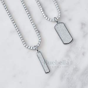 925 bijoux en argent Sterling Hip Hop glacé étiquettes de chien pendentifs VVS Moissanite diamant breloques pour hommes femmes - Product Image 4