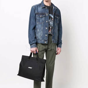 Veste en jean pour homme, col montant, 100% coton, logo personnalisé, vente en gros, respirante, pour usage extérieur - Product Image 1