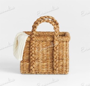 Bolsos de diseñador de alta calidad para mujer, bolsos de mimbre de bambú, gran capacidad, bolso de hombro a rayas para mujer, bolso de playa para mujer - Product Image 5