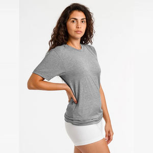 เสื้อยืดพรีเมี่ยมผ้าฝ้ายโพลี 50/50 น้ําหนักเบาความนุ่มนวลราคาขายส่งเสื้อยืดโลโก้ที่กําหนดเองราคาขายส่งเสื้อยืดที - Product Image 6