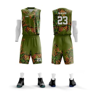 Ensemble de basket-ball de logo personnalisé fournisseur doré uniforme de basket-ball de fabrication fine à la mode pour hommes - Product Image 6