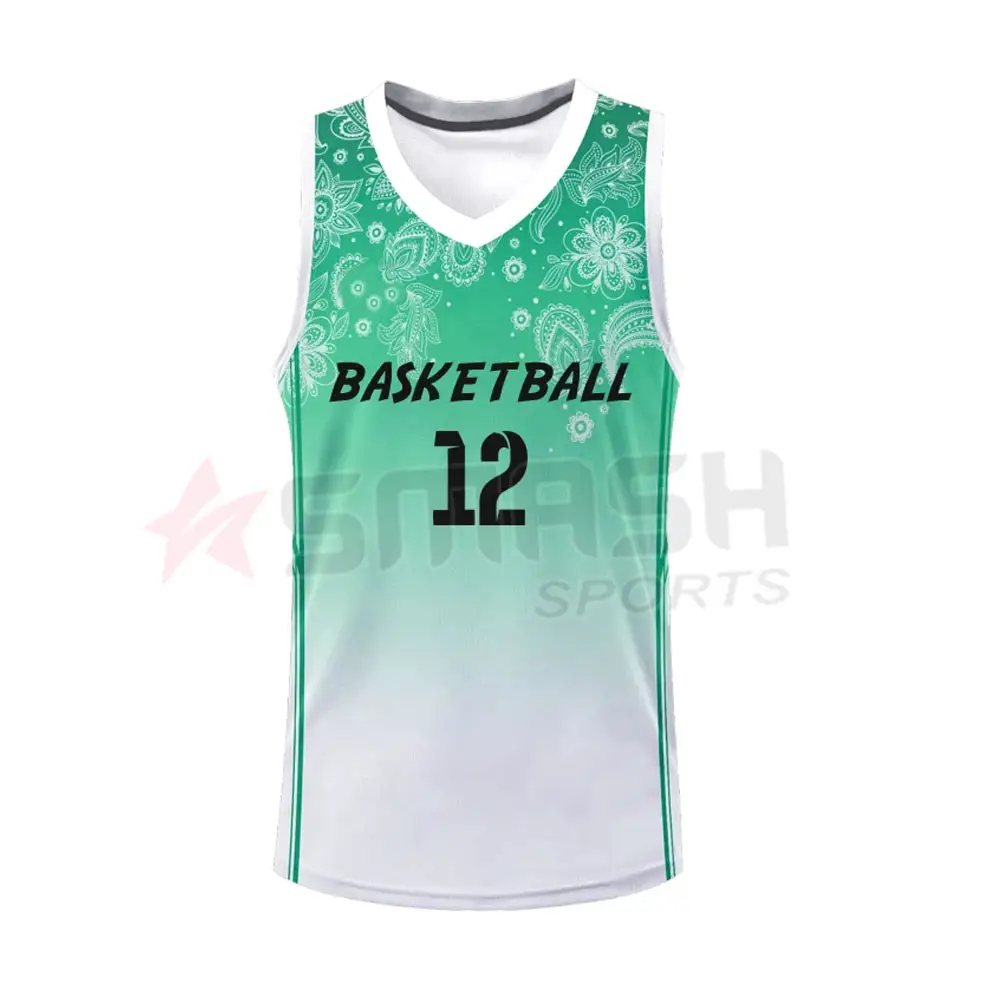 2023 New Arrival 100% Polyester Fabric Basketball Jersey Custom Printed Logo Basketball Sublimation Jersey For Men's