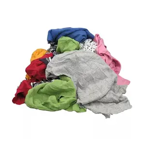 100% Cotton T Shirt Waste Cloth 20 Kg Each Cotton White Wiping Rags For Oil Absorb