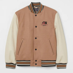 Chaqueta Letterman para Hombre, Corte Ajustado, Moderna, Cómoda, Estilo Urbano, Chaqueta Letterman para Hombre con Logotipo Personalizado Moderno - Product Image 1
