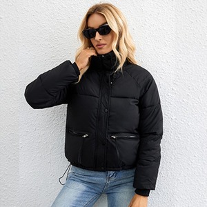 Blouson d'hiver imprimé de logo personnalisé de haute qualité pour femmes style rue principale avec poche à motif de lettre OEM vente en gros - Product Image 6