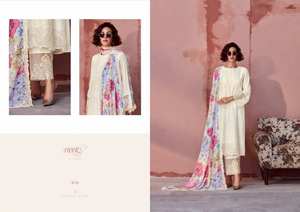 Pure Masleen Resham Brodé Salwar Kameez Collection de vêtements de fête indiens et pakistanais au tarif de gros - Product Image 3