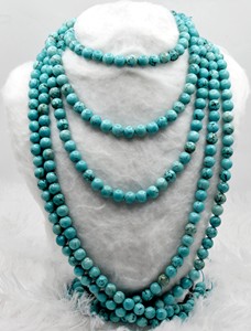 Bulk Loose Round <b>Beads</b> Strands of Turquoise Howlite Healing Gemstone 8MM Round <b>Stone</b> <b>Beads</b> - Product Image 6