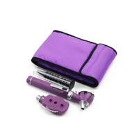 High Quality Portable Pocket Size Medical Ear Examination Otoscope ENT Diagnostic Set Fiber Optic Otoscope With Colors Pouch