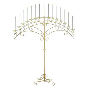 Bougeoir à 9 bras pour mariage Lieux saints Restaurants Décoration de la maison Bougeoir Candélabre en métal Conceptions en forme de coeur - Product Image 6