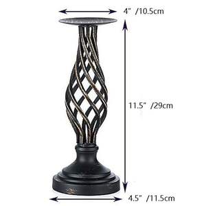 Bougeoirs piliers de style européen bougeoirs anciens de ferme décoration de Noël de vacances bougeoirs vintage - Product Image 2