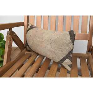 Oreiller en laine Kilim Beige 8x16 pouces luxe rustique Vintage Floral jeter oreiller tissé Technique Portable pour canapé literie - Product Image 3