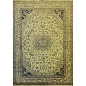 Alfombra persa Nain única en su tipo de 10'3 x 6'8 - Product Image 1