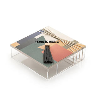 Boîte à bonbons en acrylique de forme carrée de haute qualité faite à la main Designer New Nut Server Classic Elegant Wholesale Dry Fruit Box - Product Image 1