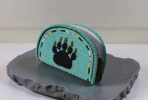 กระเป๋าใส่เหรียญและกระเป๋าเครื่องสำอางแบบคลาสสิกประดับลูกปัดแก้ว พร้อมสีที่ปรับแต่งได้ งานฝีมือ MS ของขวัญงานแต่งงานหรืองานเลี้ยงสำหรับเธอ - Product Image 3