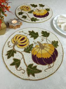 High Quality Luxury Handmade Embroidery Eco-Friendly Wedding Home Decorative Table Mat <b>Placemat</b> - Product Image 6