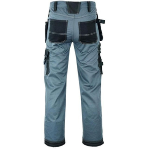 Pantalon cargo de coupe régulière pour hommes avec taille élastique design utilitaire tissu respirant parfait pour le travail et l'aventure - Product Image 3