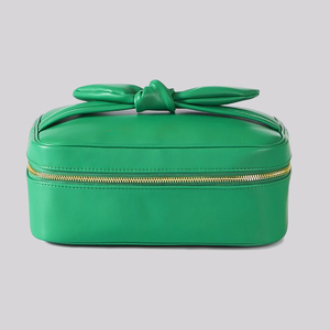 Custom Logo Luxury Vintage <b>Large</b> Capacity Brown Pu Leather for Toiletry Makeup <b>Bag</b> <b>Cosmetics</b> Display Custom Logo <b>Cosmetic</b> <b>Bag</b> - Product Image 6