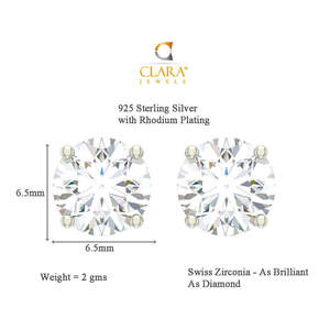 CLARA Juego de Joyería Fina de Plata de Ley 925 con Baño de Rodio, Collar con Colgante Alice y Pendientes con Cadena, Regalo para Mujeres y Niñas - Product Image 5