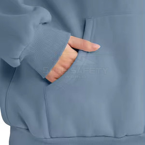 2025 survêtement d'hiver en coton et polyester léger et respirant de grande taille avec logo personnalisé pour femmes ensemble 2 pièces à capuche régulier - Product Image 6