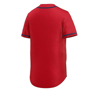 Venta al por mayor de calidad superior personalizar bordado logotipo camisetas de béisbol moda rojo béisbol Jersey para jóvenes adultos ropa deportiva - Product Image 4