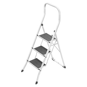 Superstep White B0300 Steel <b>Ladder</b> with 3 Steps for Gierre - Product Image 1