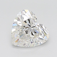 Diamant de 3,50 carats en forme de cœur, cultivé en laboratoire, certifié VS1, taille excellente, pour bagues de fiançailles et bijoux de luxe, type diamant CVD