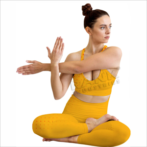 Ropa de entrenamiento Venta en línea Mujeres Yoga Set Pakistán Hecho Mujeres Yoga Set Venta al por mayor Mujeres Yoga Set - Product Image 5
