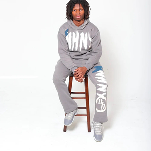 Sweat à capuche d'hiver à manches longues pour hommes avec fermeture à glissière brodée et unie Sweatshirts pour femmes Impression numérique - Product Image 2