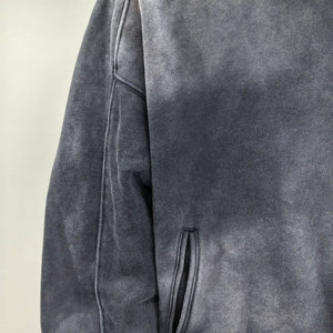 Sudadera con Capucha Personalizada de Lujo para Hombre, 100% Algodón Lavado con Ácido, con Cremallera, Gruesa, Lisa, de Invierno, de Secado Rápido, Ecológica, con Bolsillo - Product Image 4