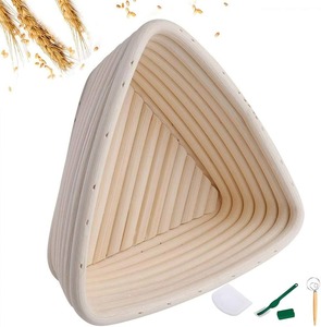 Cesta de Fermentación de Pan de Ratán Estilo Vintage Hecha a Mano con Forro de Lino Desmontable para Pan de Masa Madre, Uso Ecológico en la Cocina - Product Image 1