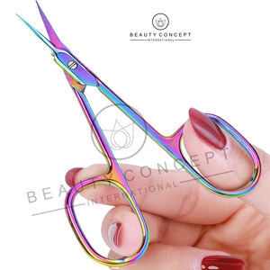 กรรไกรตัดเล็บสแตนเลสสีรุ้งกรรไกรตัดหนังกำพร้าเครื่องมือดูแลเล็บตรงเป็นมิตรกับสิ่งแวดล้อมแนวคิดความงาม - Product Image 6