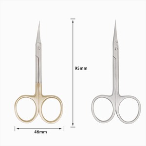 Ciseaux à ongles de haute qualité en gros, ciseaux à manucure incurvés et pointus, ciseaux à cuticules en acier inoxydable, instruments de beauté - Product Image 1