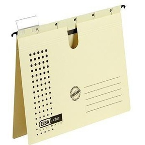 Chic ULTIMATE <b>A4</b> File <b>Folders</b> 240g/m Chamois Cardboard 5/Pack-ELBA - Product Image 1